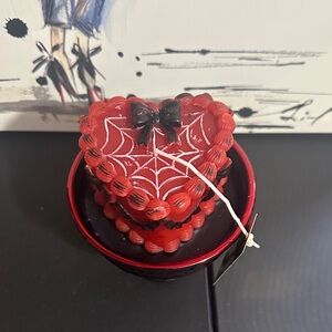 Christian Lacroix Halloween heart cake candle